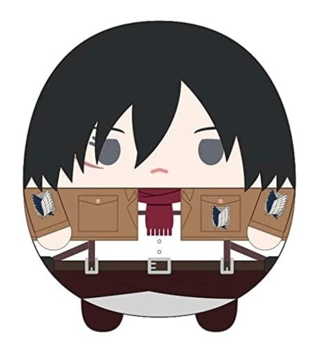 Mikasa Ackerman Attack on Titan Fluffy Kororin 2 Key Chain [USED]