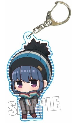 Rin Shima Laid-Back Camp Season 2 Tekutoko Acrylic Key Chain Key Ring [USED]