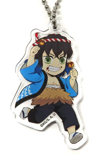 Inosuke Hashibira Tsukiji Gindako X Demon Slayer: Kimetsu no Yaiba Limited Acrylic Key Chain Made-to-Order Limited Key Chain [USED]