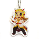 Kyojuro Rengoku Limited Tsukiji Gindako X Demon Slayer: Kimetsu no Yaiba Acrylic Key Chain Made-to-Order Limited Key Ring [USED]