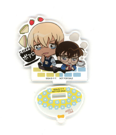 Conan Edogawa Toru Amuro Detective Conan Charatto Bouquet Trading Acrylic Stand Collection Box Purchase Privilege Acrylic Stand [USED]