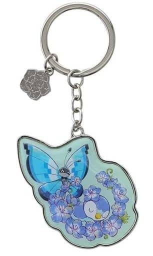 Piplup Vivillon Pokemon Metal Keyring Collection Baby Blue Eyes Pokemon Center Limited Key Chain [USED]