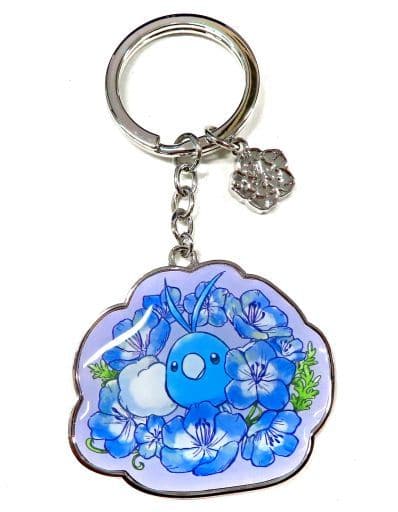 Swablu Pokemon Metal Keyring Collection Baby Blue Eyes Pokemon Center Limited Key Chain [USED]