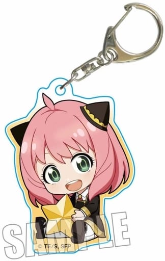 Anya Forger Uniform SPY x FAMILY Gyugyutto Acrylic Key Chain Key Ring [USED]