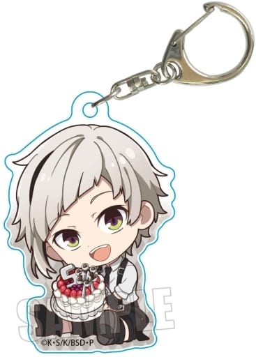 Atsushi Nakajima Bungo Stray Dogs Gyugyutto Acrylic Key Chain 5th Anniversary Version Key Chain [USED]