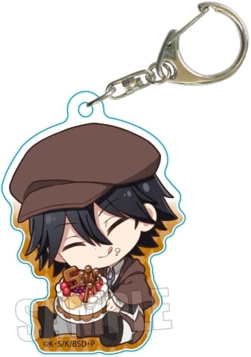 Ranpo Edogawa Bungo Stray Dogs Gyugyutto Acrylic Key Chain 5th Anniversary Version Key Ring [USED]
