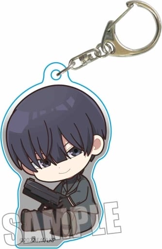 Ryang-ha Song Pistol Love of Kill Gyugyutto Acrylic Key Chain Key Ring [USED]