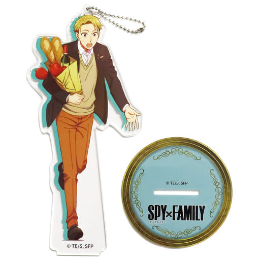 Loid Forger Teaser Visual Heartful Ver. SPY x FAMILY Big Clear Key Chain with Stand Key Chain [USED]