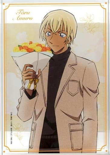 Toru Amuro Detective Conan Acrylic Block Bouquet Ver. Acrylic Stand [USED]