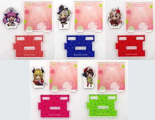 Minato Aqua, etc. VTuber Hololive Trading Acrylic Diorama 2nd Class Hololive SUPER EXPO 2022 Pre-Order Exclusive All 5 Types Set Acrylic Stands [USED]