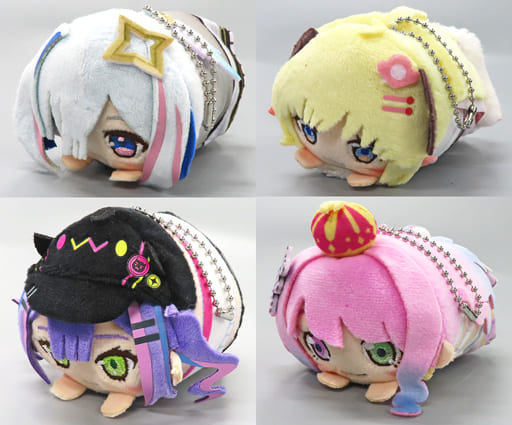 Tokoyami Towa, etc. Vtuber Hololive Mochikororin Plush Mascot 4th Generation Hololive Super Expo 2022 Limited Order Sales All 4 Types Set Plush Toys [USED]