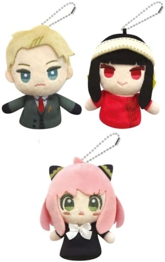 Yor Forger, etc. SPY x FAMILY Chara Pape Mini All 3 Types Set Key Chain [USED]