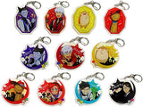 Draluc, etc. The Vampire Dies in No Time Kujibikido Crazy Banquet Lottery Merikuri Akamekotoyoro! Acrylic Key Chain Prize B All 11 Types Set Key Ring [USED]