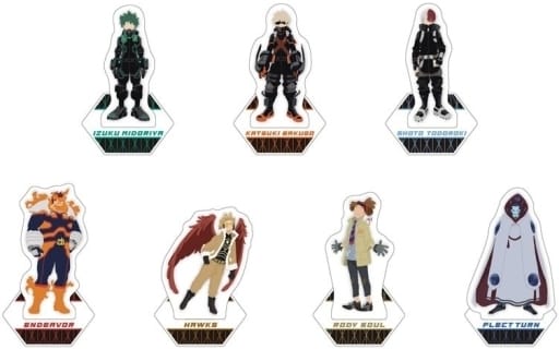 My Hero Academia: World Heroes' Mission Izuku Midoriya & Others Trading Mini Acrylic Stand Movie Ver. All 7 Types Set Acrylic Stands [USED]