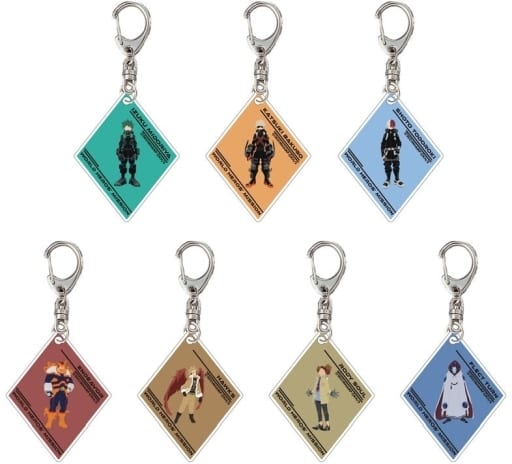 My Hero Academia: World Heroes' Mission Izuku Midoriya & Others Trading Color Acrylic Keychain Movie Ver. Ver. All 7 Types Set Keychains [USED]