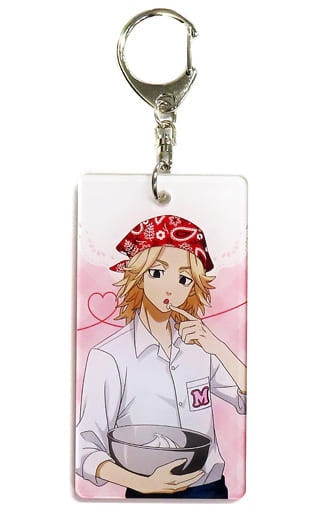 Manjiro Sano Tokyo Revengers X Sanrio Characters Double sided Key Ring Cooking Ver. The Chara Shop 2022 Limited Key Chain [USED]