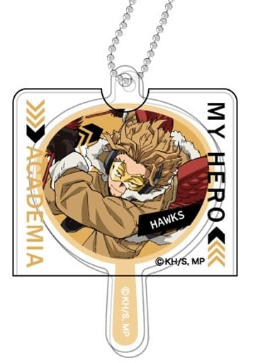 My Hero Academia Hawks Jacket Keychain Uchiwa Fan Collection Keychains [USED]
