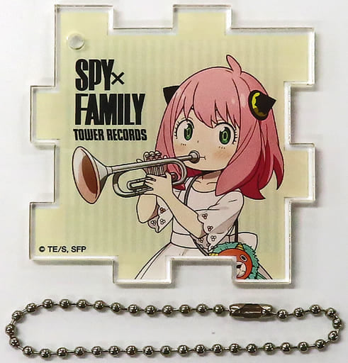Anya Forger Jazz SPY x FAMILY Trading Acrylic Key Chains Tower Records Limited Key Chain [USED]