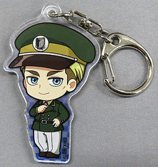 Erwin Smith Playing with Trains Attack on Titan Acrylic Key Chain TBS Limited Key Chain [USED]