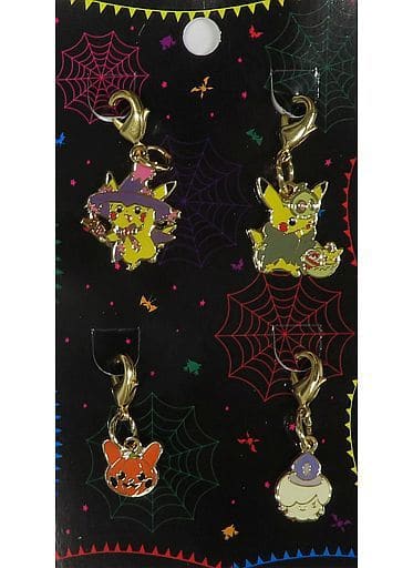 Litwick, etc. Pokemon Halloween Parade 2015 Metal Charm Set Pokemon Center Limited Set of 4 Charm [USED]