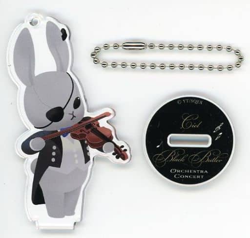 Ciel Phantomhive Black Butler Black Label Trading Bitter Rabbit Acrylic Stand Key Chain Orchestra Ver. Key Chain [USED]