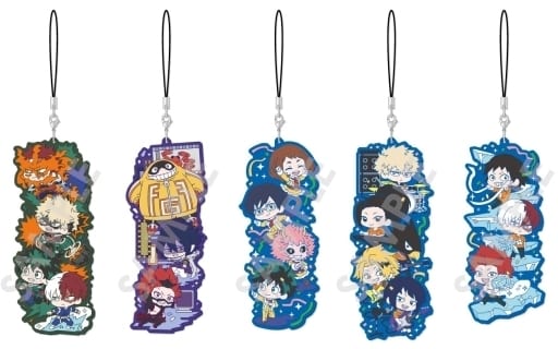 Katsuki Bakugo, etc. My Hero Academia Wachatto! Rabasuto Collection All 5 Types Set Key Chain [USED]