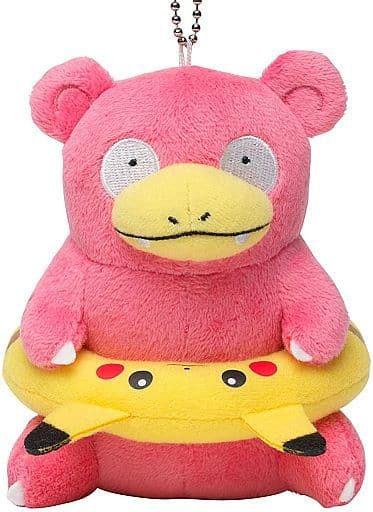 Slowpoke Pokemon Mascot Pikachu Carnival Pokemon Center Limited Key Chain [USED]