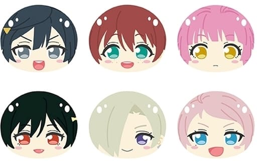 Emma Verde, etc. Love Live! Nijigasaki High School Idol Club Omanjuu Niginigi Mascot B All 6 Types Set Key Ring [USED]