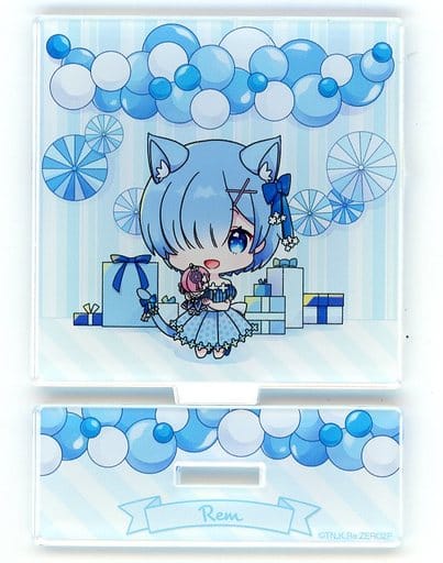 Rem Re:ZERO -Starting Life in Another World- Kuji Mini! Kemomimi Ver. Mini Acrylic Stand Figure Kujibikido Limited Prize B-3 Acrylic Stand [USED]