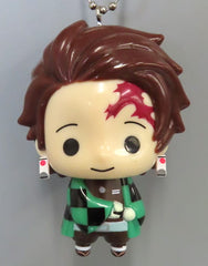 Tanjiro Kamado Demon Slayer: Kimetsu no Yaiba Yurayura Mascot Tanjiro Kamado, Nezuko Kamado, Inosuke Hashibira Key Chain [USED]