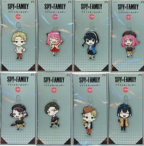 Anya Forger, etc. SPY x FAMILY Acrylic Key Chain All 8 Types Set Key Chain [USED]