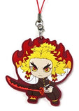 Kyojuro Rengoku B Demon Slayer: Kimetsu no Yaiba Metsu! Capsule Rubber Mascot 12 Capsule Rubber Mascot Key Chain [USED]