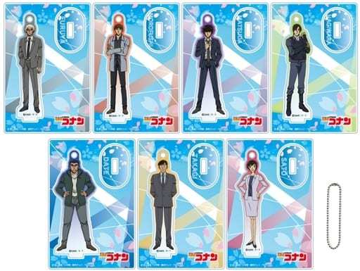 Rei Furuya, etc. Detective Conan Trading Mini Acrylic Stand D All 7 Types Set Acrylic Stand [USED]
