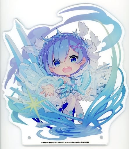 Rem Re:ZERO -Starting Life in Another World- Big Acrylic Stand Crystal Dress Ver. Acrylic Stand [USED]