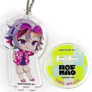 Fuwa Minato Beach Ver. Vtuber Nijisanji Rof-Mao Trading Acrylic Stand Key Chain Vol.2 animatecafe 2nd Edition Limited Key Chain [USED]