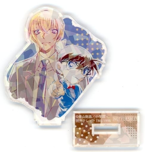 Conan Edogawa Toru Amuro Detective Conan Holographic Acrylic Stand animate Limited Ani-Art Vol. 6 Trading Acrylic Stand Box Purchase Bonus Acrylic Stand [USED]