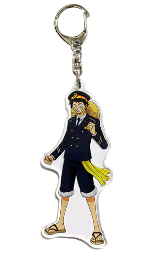 Monkey D. Luffy One Piece Acrylic Keychain Keikyu Utage Line Limited Key Chain [USED]