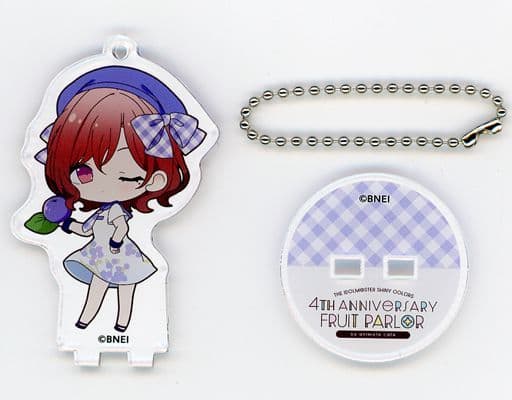 Madoka Higuchi THE IDOLM@STER Shiny Colors Trading Acrylic Stand Key Chain Fruit Parlor Ver. Group 1 4th Anniversary Fruit Parlor By animatecafe Limited Key Chain [USED]