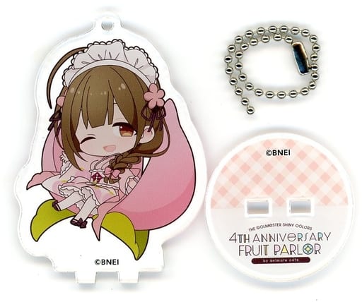 Kuwayama Chiyuki THE IDOLM@STER Shiny Colors Trading Acrylic Stand Key Chain Fruit Parlor Ver. Group 2 4th Anniversary Fruit Parlor By animatecafe Limited Key Chain [USED]