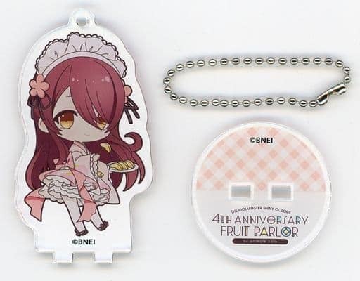 Oosaki Tenka THE IDOLM@STER Shiny Colors Trading Acrylic Stand Key Chain Fruit Parlor Ver. Group 2 4th Anniversary Fruit Parlor By animatecafe Limited Key Chain [USED]