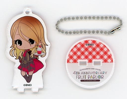 Mei Izumi THE IDOLM@STER Shiny Colors Trading Acrylic Stand Key Chain Fruit Parlor Ver. Group 2 4th Anniversary Fruit Parlor By animatecafe Limited Key Chain [USED]