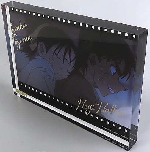 Hattori Heiji Kazuha Toyama Detective Conan Acrylic Block The Movie Exhibition: Memoir of the Silver Screen Exclusive Acrylic Stand [USED]