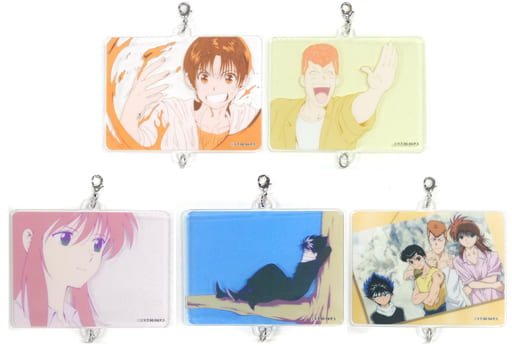 Yusuke Urameshi, etc. Yu Yu Hakusho Hikokuji The Final Blow Tsunagaru Acrylic Charms Prize C All 5 Types Set Charm [USED]
