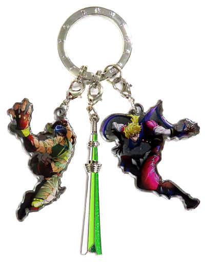 Jonathan Joestar Dio Brando JoJo's Bizarre Adventure Triple Keychain Jojotree Jojo's Bizarre Adventure in Tokyo Skytree Limited Key Chain [USED]