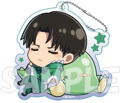 Levi Attack on Titan Gyaokore Acrylic Key Chain Key Chain [USED]