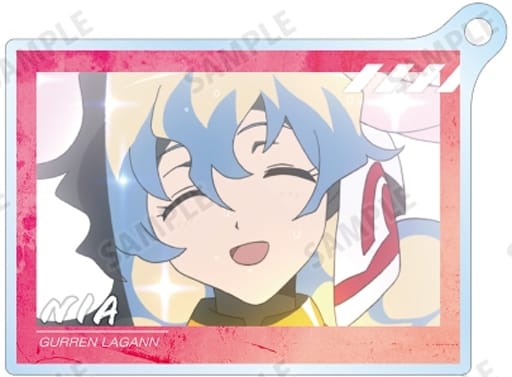 Nia Teppelin B Gurren Lagann Trading Quote Double-Sided Acrylic Key Chain Key Chain [USED]