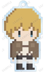 Armin Arlert Attack on Titan Trading Acrylic Key Chains One Night Jinro Collaboration Pixel Art Ver. Key Chain [USED]