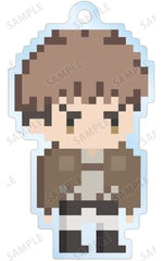 Jean Kirstein Attack on Titan Trading Acrylic Key Chains One Night Jinro Collaboration Pixel Art Ver. Key Chain [USED]