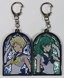 Super Sailor Uranus Super Sailor Neptune Sailor Moon Eternal The Movie Store Original Stained Glass Keychain Key Ring Key Chain [USED]