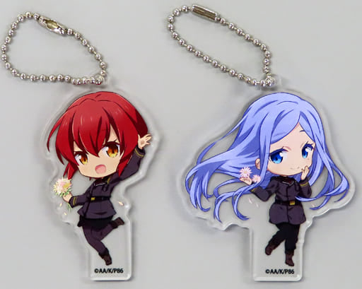 Kurena Kukumila Anju Emma 86 Mini Chara SD Acrylic Charm ANIPLEX+ Limited Blu-ray/DVD Vol.8 Purchase Bonus Set of 2 Charm [USED]